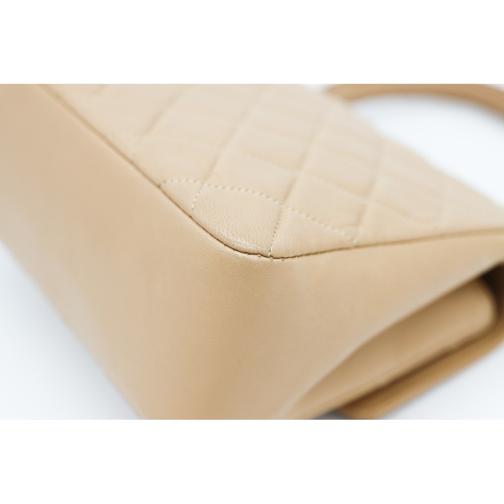 Chanel Square Beige Matalesse Top Handle Lambskin Quilted Bag - Picture 14 of 15